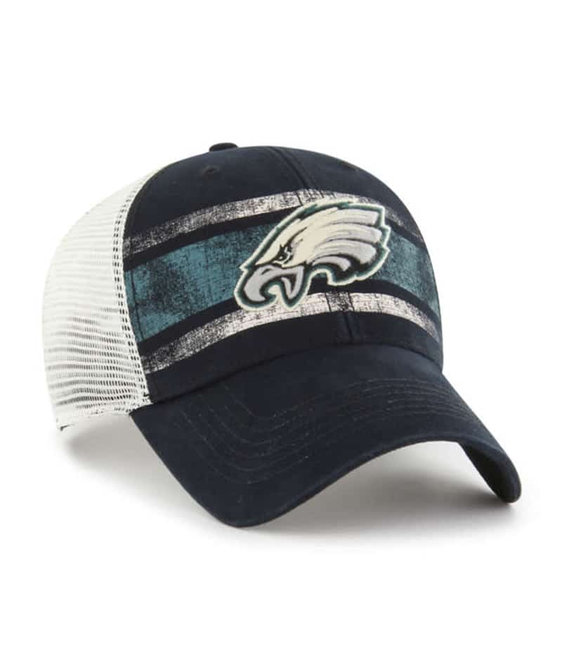 Philadelphia Eagles 47 Brand Interlude Vintage Black MVP Mesh Snapback Hat - Image 3