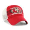 San Francisco 49ers 47 Brand Interlude Vintage Red MVP Mesh Snapback Hat - Image 3
