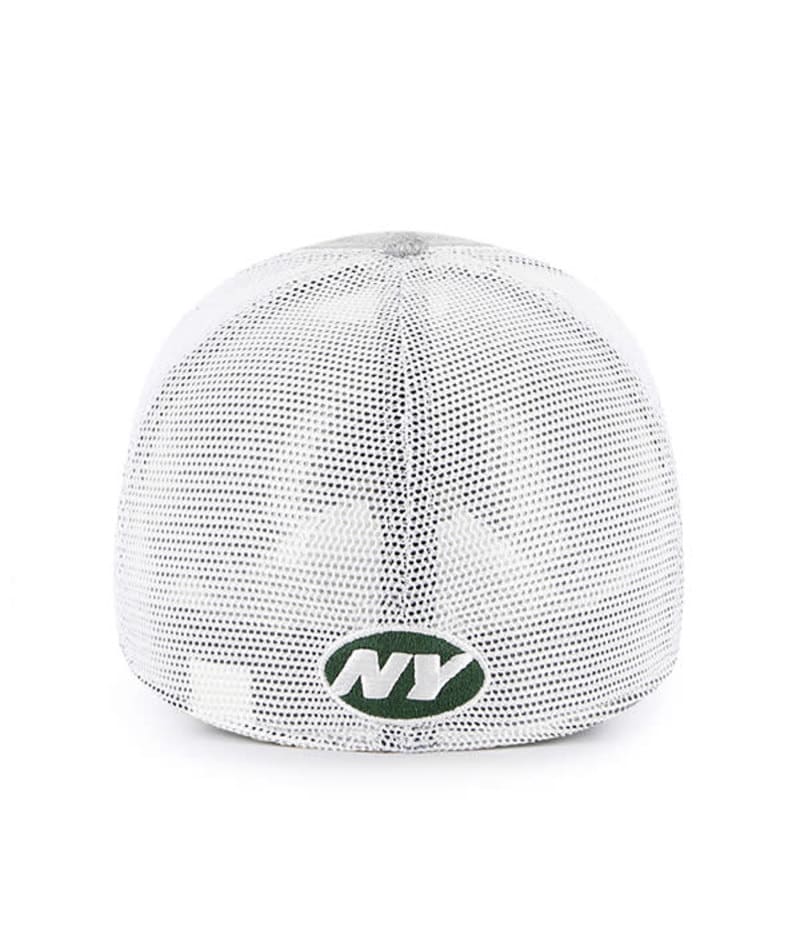 New York Jets 47 Brand Gray Hitch Contender Stretch Fit Hat - Image 2