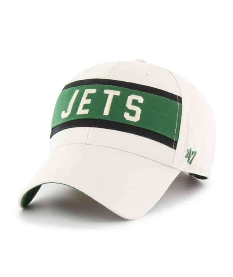 New York Jets 47 Brand Bone Crossroad MVP Adjustable Hat - Image 3