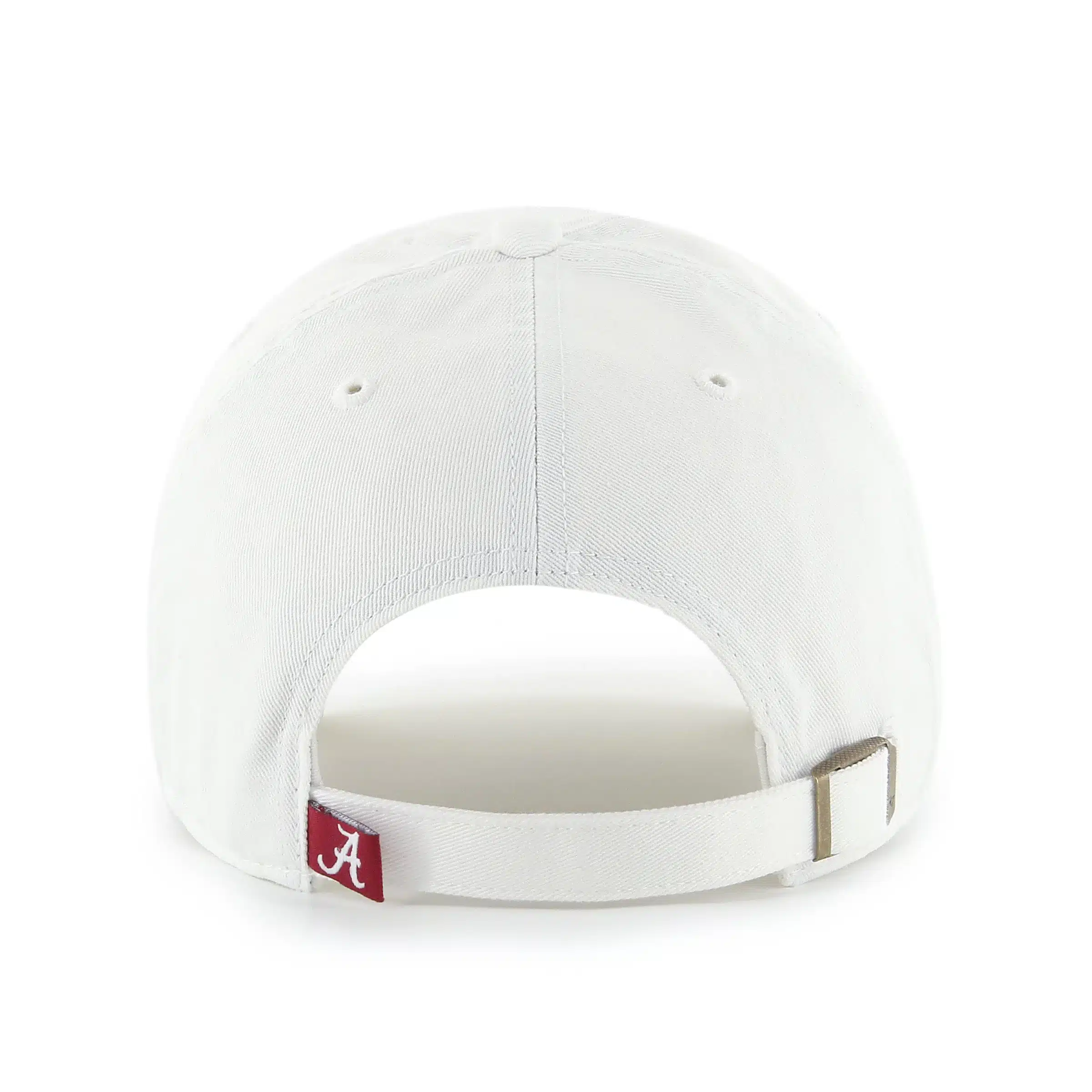 Alabama Crimson Tide 47 Brand Classic Arch White Clean Up Adjustable Hat - Image 2