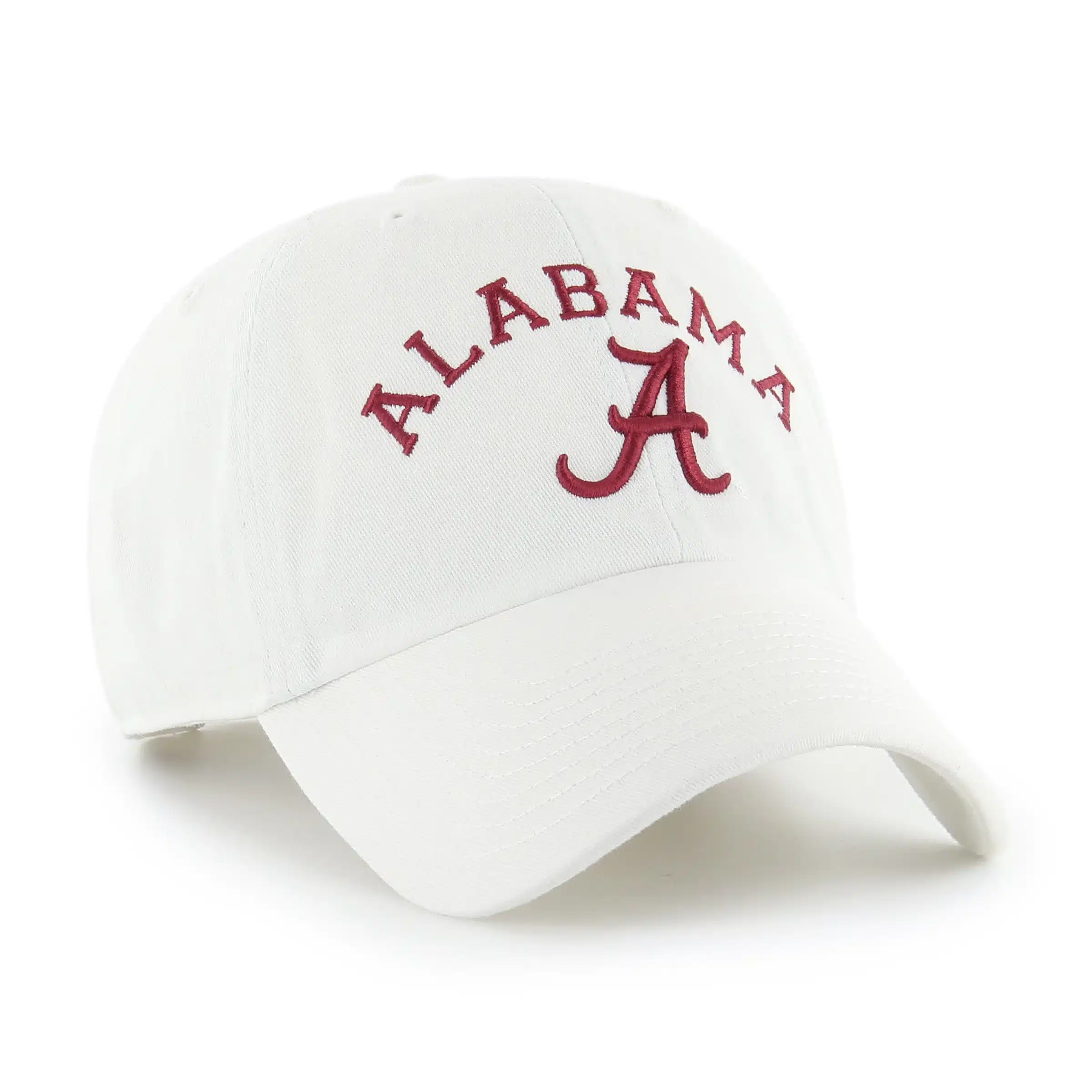 Alabama Crimson Tide 47 Brand Classic Arch White Clean Up Adjustable Hat - Image 3