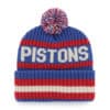 Detroit Pistons 47 Brand Blue Bering Cuff Knit Hat - Image 2