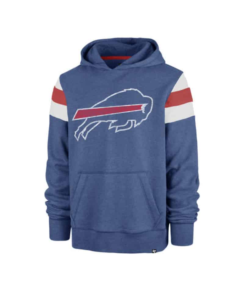 Buffalo Bills Men's 47 Brand Cadet Blue Premier Pullover Hoodie