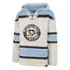 Pittsburgh Penguins Men's 47 Brand Vintage Oatmeal Pullover Jersey Hoodie - Image 3