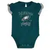 Philadelphia Eagles Baby Girl 2 Pack Onesie Creeper Set - Image 2