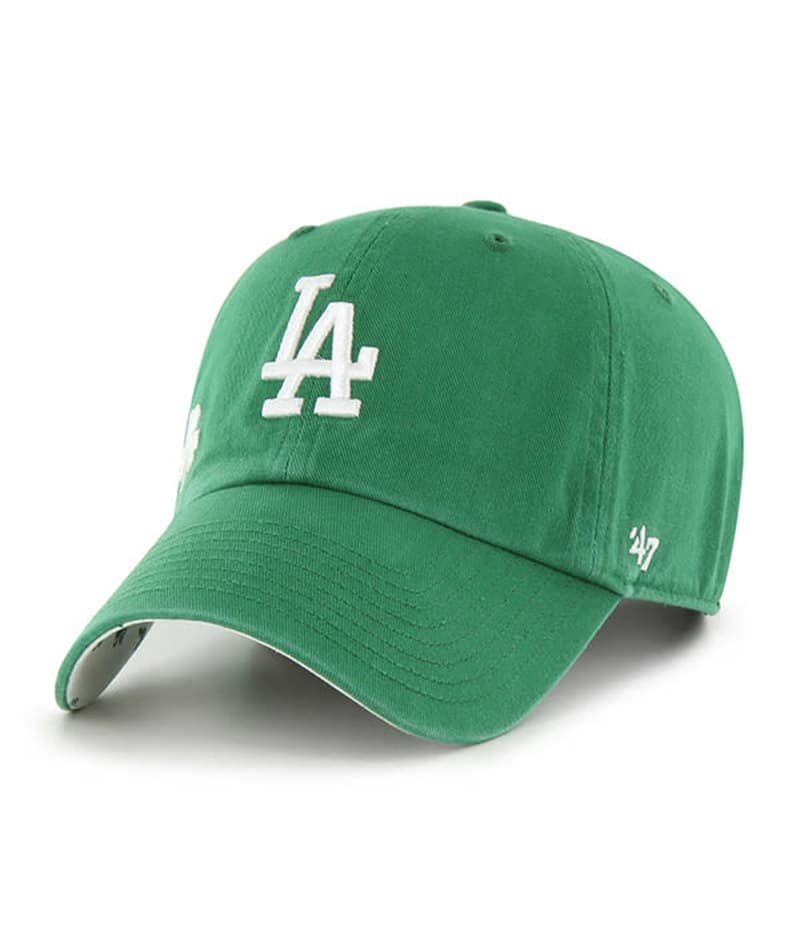 Los Angeles Dodgers 47 Brand Green St Patty's Icon Clean Up Adjustable Hat - Image 3