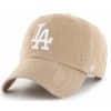 Los Angeles Dodgers 47 Brand White Khaki Clean Up Adjustable Hat