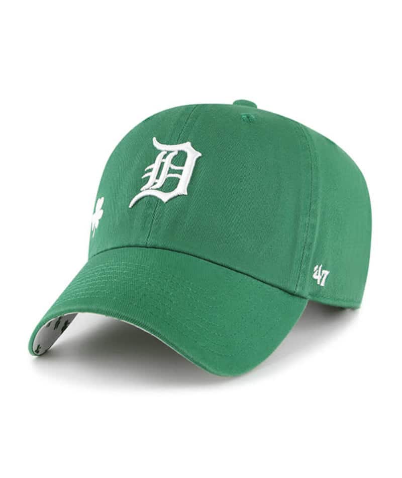 Detroit Tigers 47 Brand Green St Patty's Icon Clean Up Adjustable Hat - Image 3