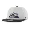 Colorado Rockies 47 Brand Gray Sure Shot Under Snapback Hat - Image 3