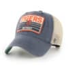 Detroit Tigers 47 Brand Vintage Navy Four Stroke Clean Up Khaki Mesh Snapback Hat