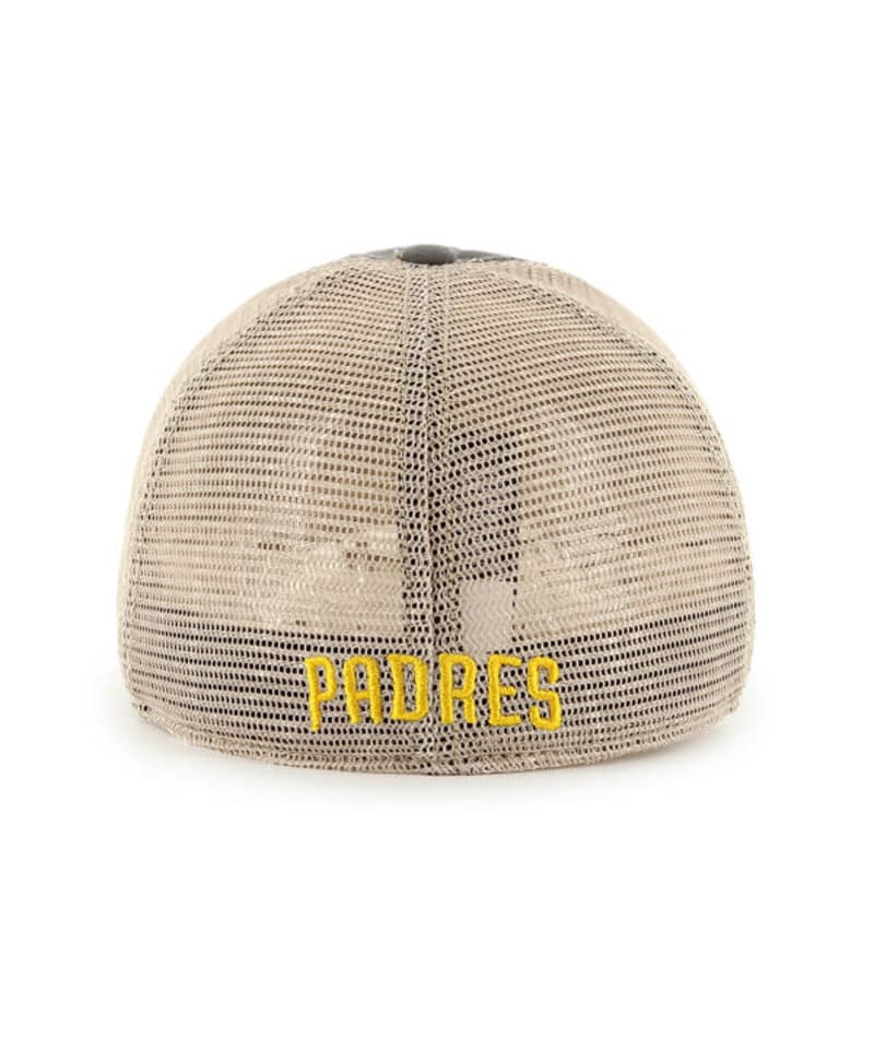 San Diego Padres 47 Brand Charcoal Rayburn Mesh Franchise Fitted Hat - Image 2