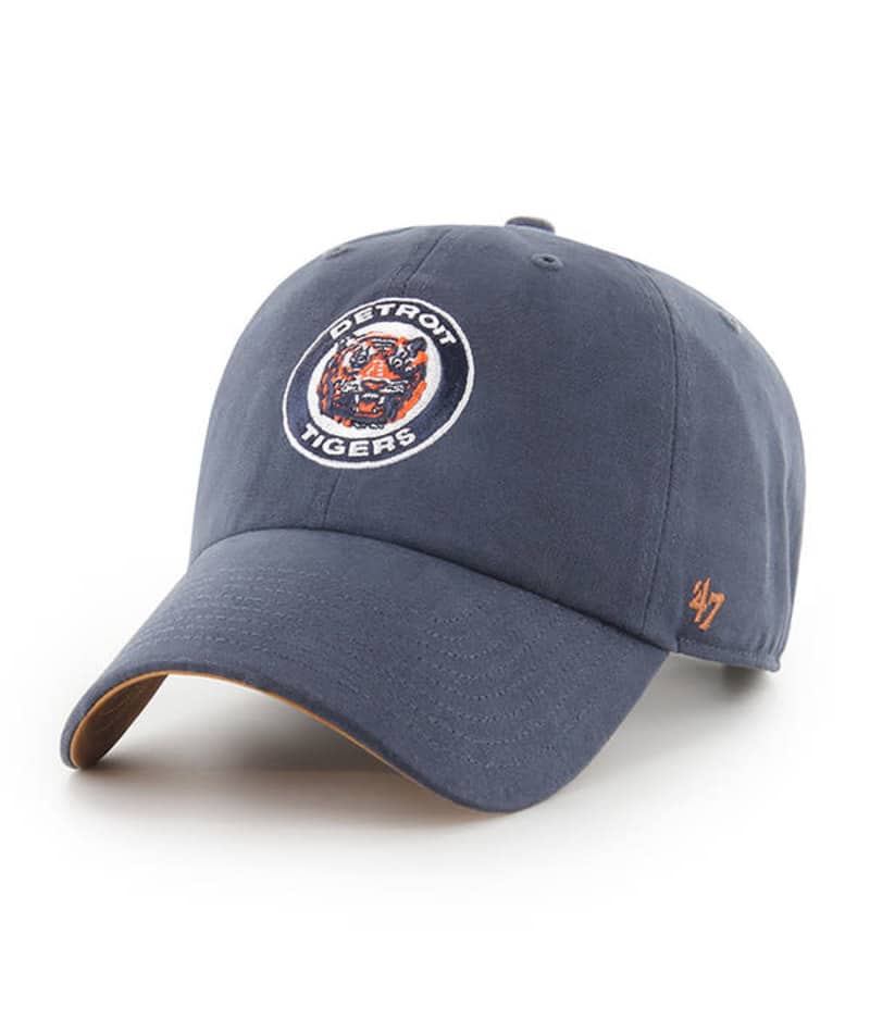 Detroit Tigers 47 Brand Cooperstown Vintage Navy Clean Up Adjustable Hat - Image 3