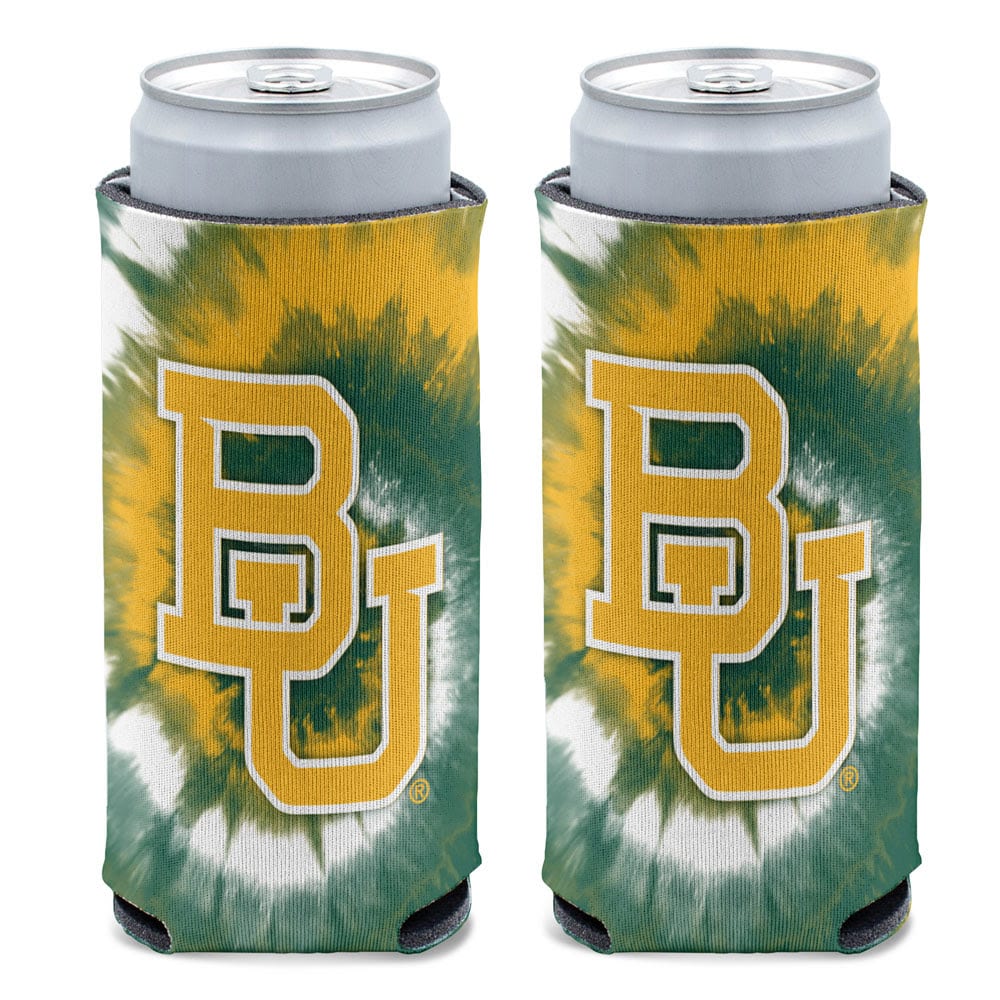 Baylor Bears 12 oz Tie Dye Slim Can Cooler Holder