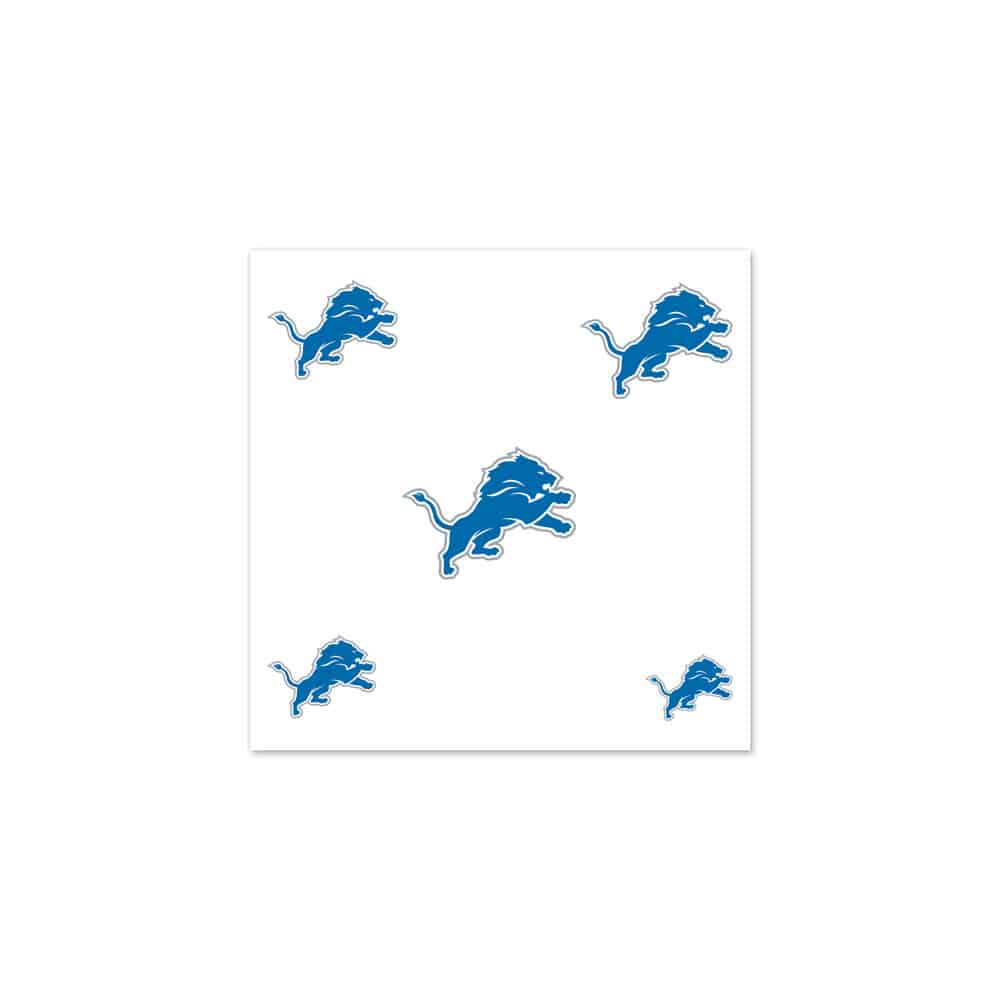 Detroit Lions Fingernail Tattoo