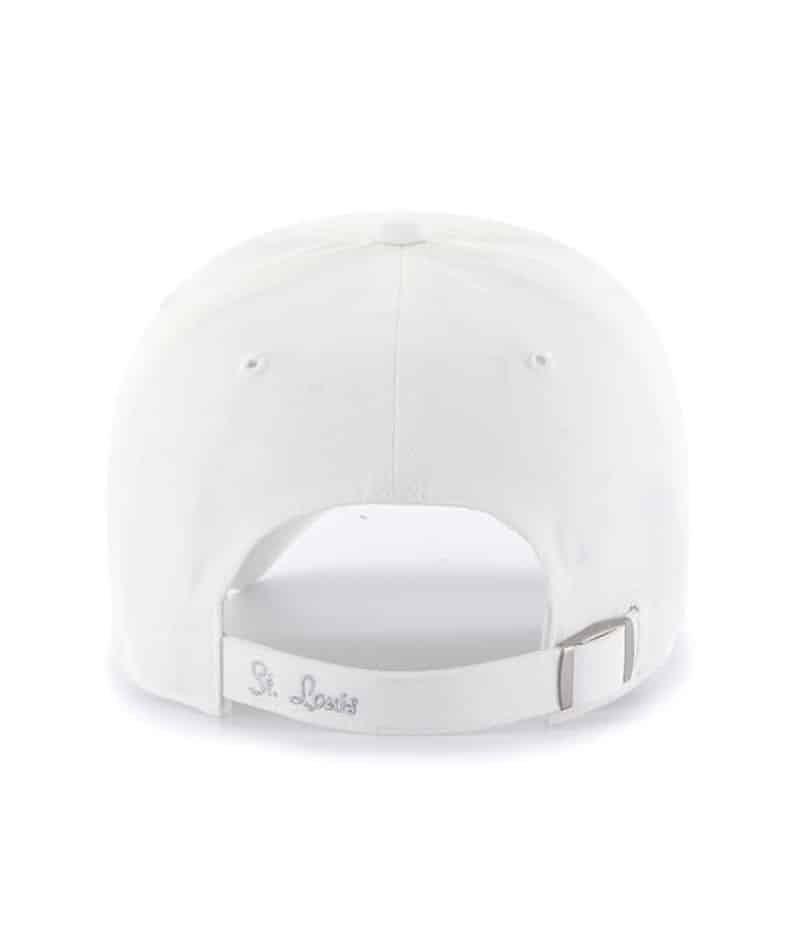 St. Louis Cardinals Women's 47 Brand Sparkle White Clean Up Adjustable Hat - Image 2