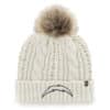 Los Angeles Chargers Women's 47 Brand White Cream Meeko Cuff Knit Hat
