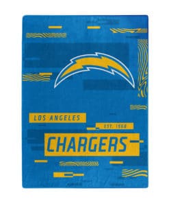 Los Angeles Chargers 60x80 Blanket Raschel Digitize Design