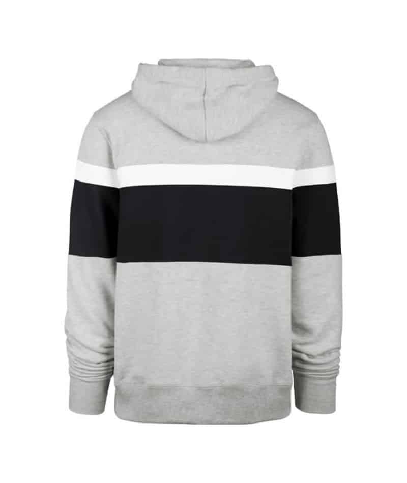 Michigan Wolverines Men's 47 Brand Warren Gray Pullover Hoodie - Image 2
