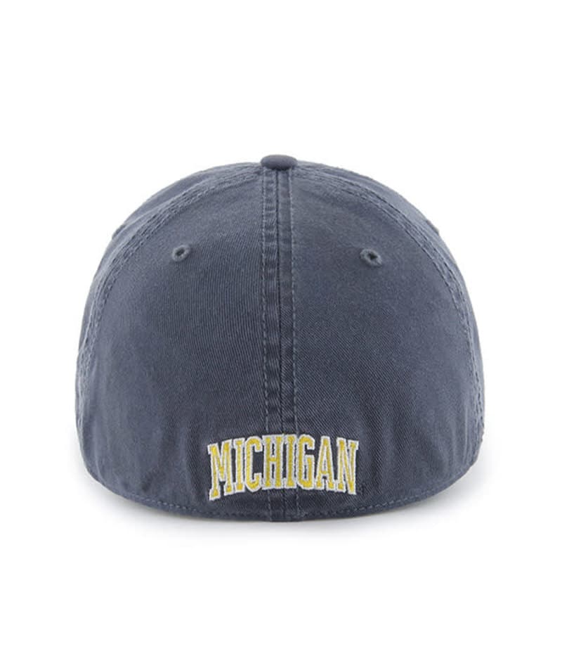 Michigan Wolverines 47 Brand Classic Vintage Navy Franchise Fitted Hat - Image 2
