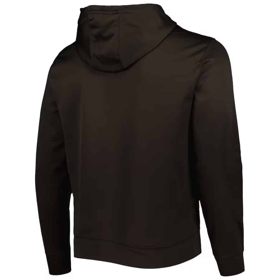 Cleveland Browns Men's Brown New Era Combine Stated Logo Pullover Hoodie - Image 2