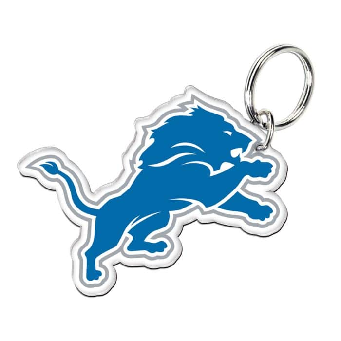 Detroit Lions Logo Premium Acrylic Key Ring