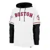 Boston Red Sox Men's 47 Brand Cooperstown White Shortstop Pullover Hoodie