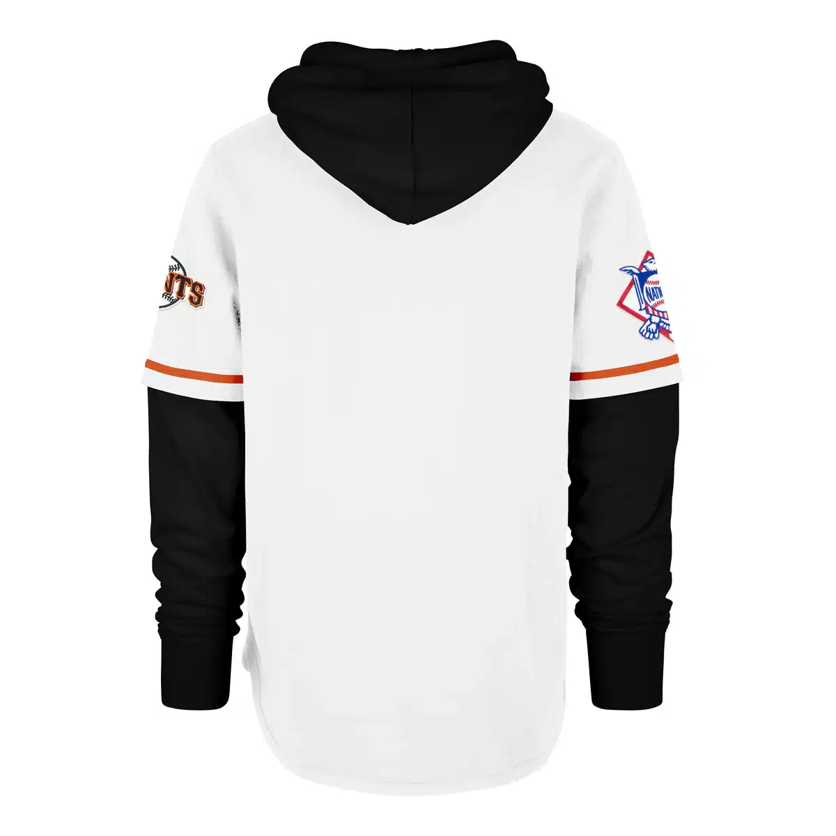 Cleveland Guardians Men's 47 Brand Cooperstown White Shortstop Pullover Hoodie - Image 2