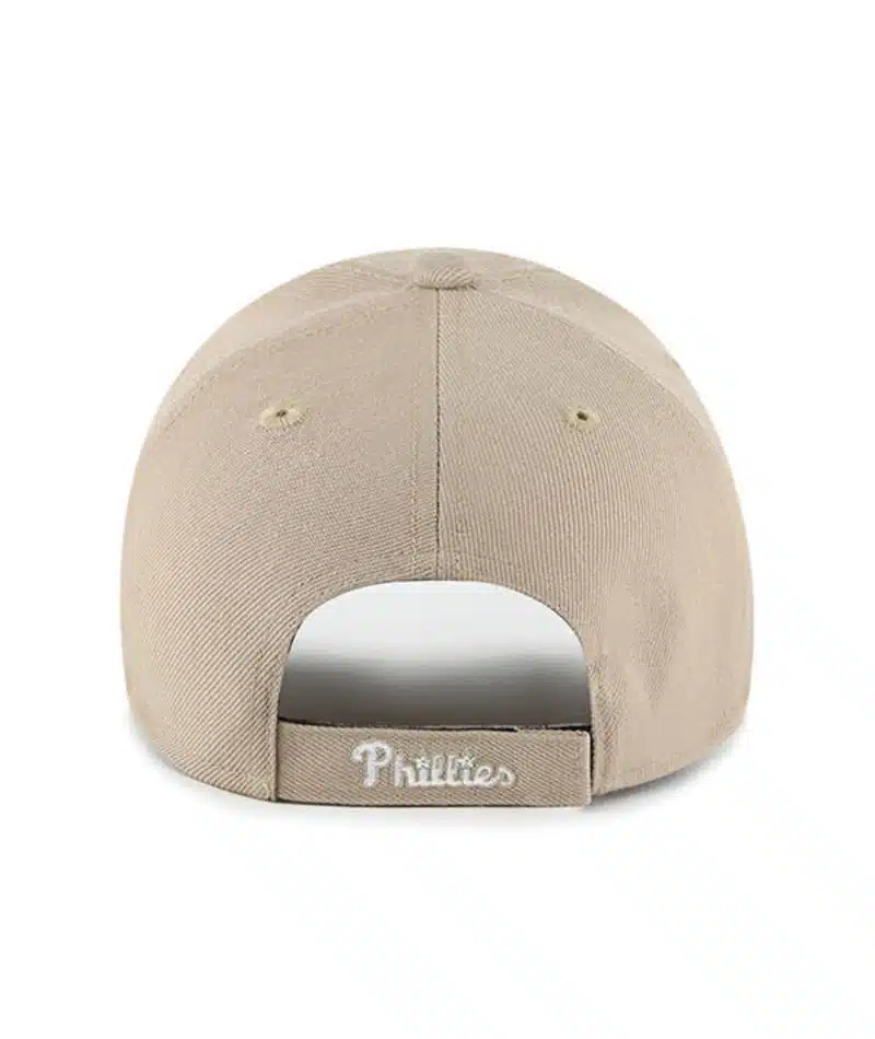 Philadelphia Phillies 47 Brand Khaki MVP Adjustable Hat - Image 2