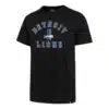 Detroit Lions 47 Brand Men's Black Arch Super Rival T-Shirt Tee