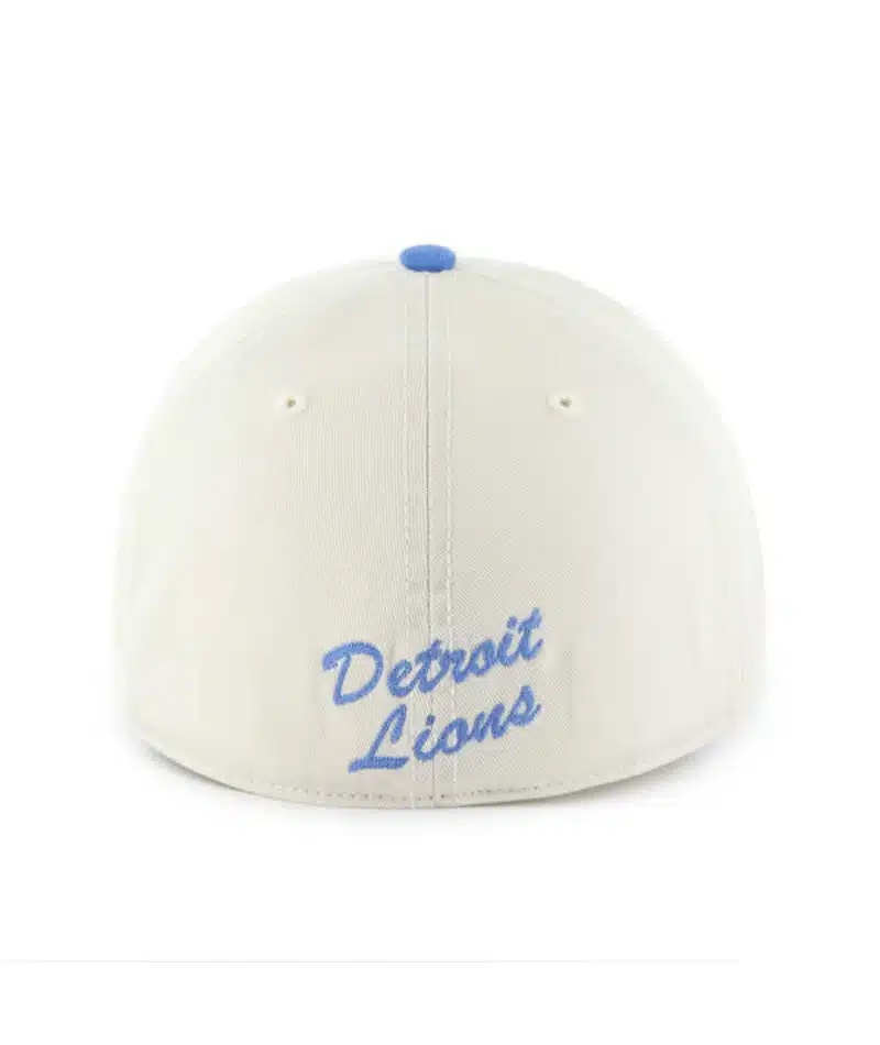 Detroit Lions 47 Brand Vintage Classic Blue Raz Bone Franchise Fitted Hat - Image 2