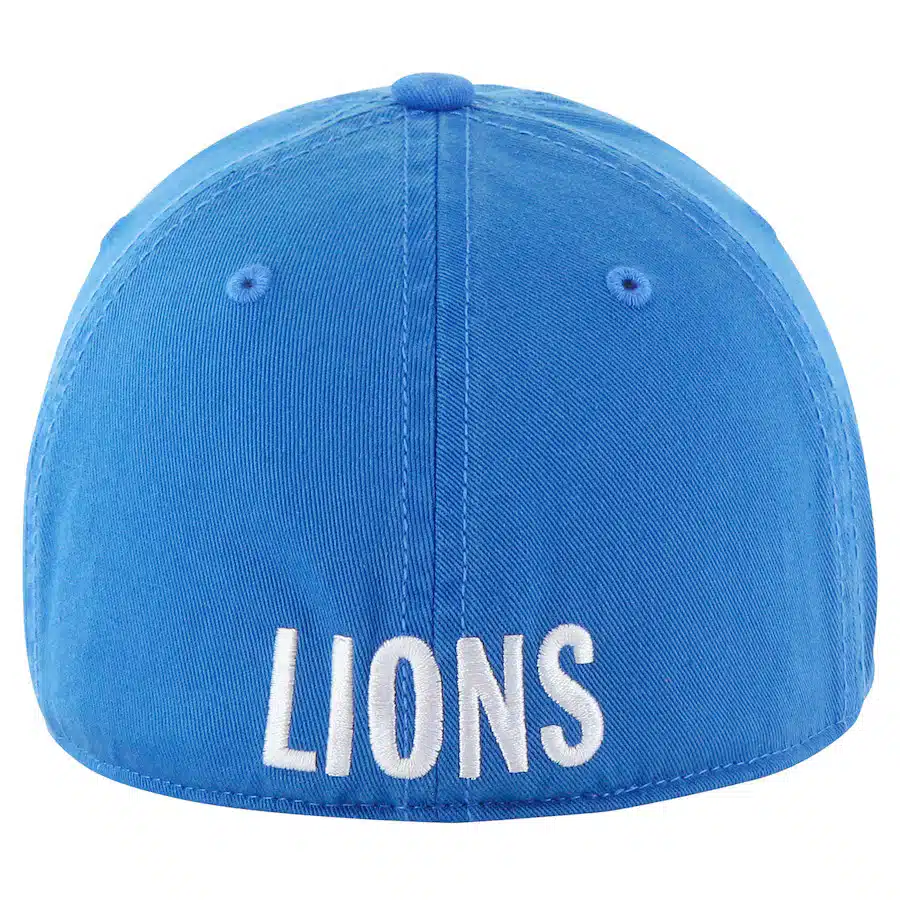 Detroit Lions 47 Brand Vintage Classic Blue Raz Franchise Fitted Hat - Image 2