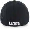 Detroit Lions 47 Brand Black Franchise Fitted Hat - Image 2