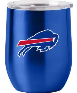 Buffalo Bills Travel Tumbler 16oz Stainless Steel Curved