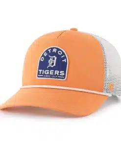 Detroit Tigers 47 Brand Orange Hitch Mesh Snapback Hat