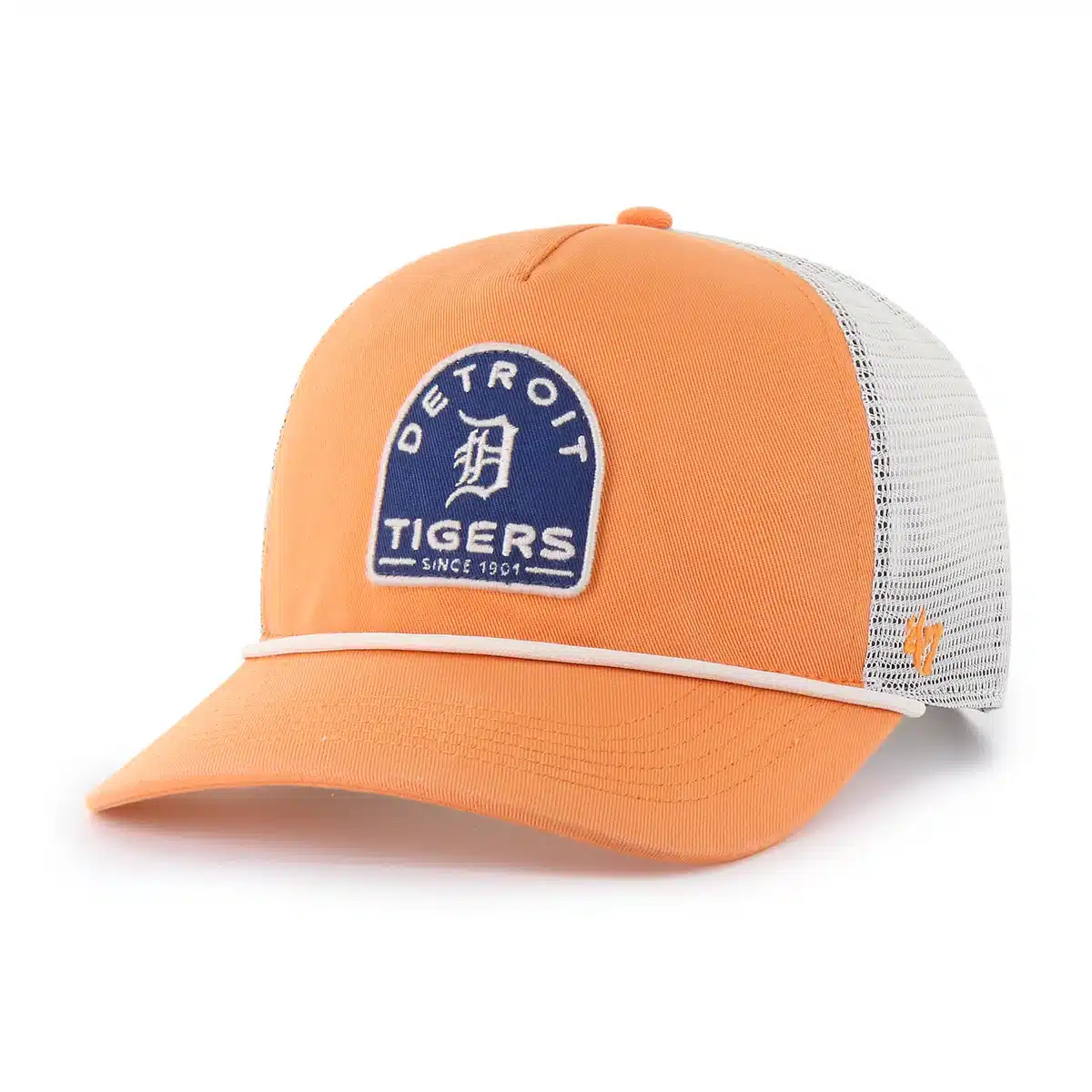 Detroit Tigers 47 Brand Orange Hitch Mesh Snapback Hat