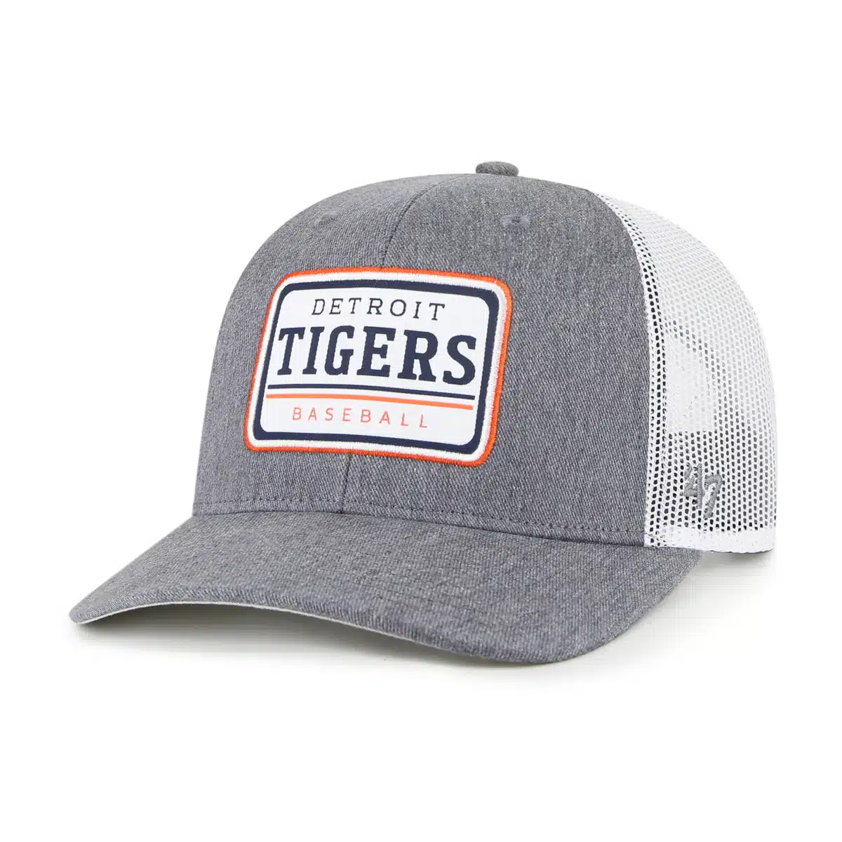 Detroit Tigers 47 Brand Gray Ellington Mesh Trucker Snapback Hat