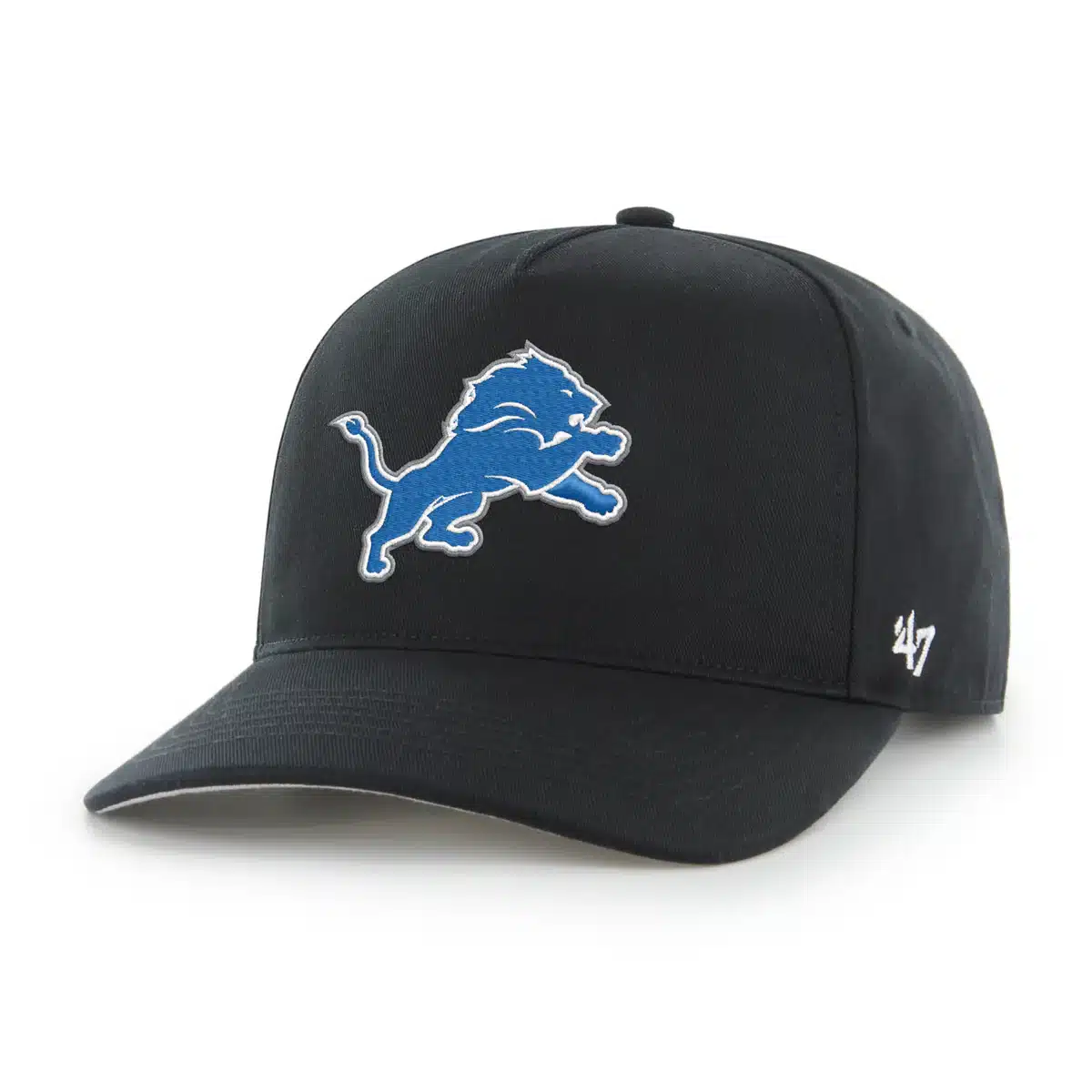 Detroit Lions 47 Brand Black RF Hitch Adjustable Snapback Hat