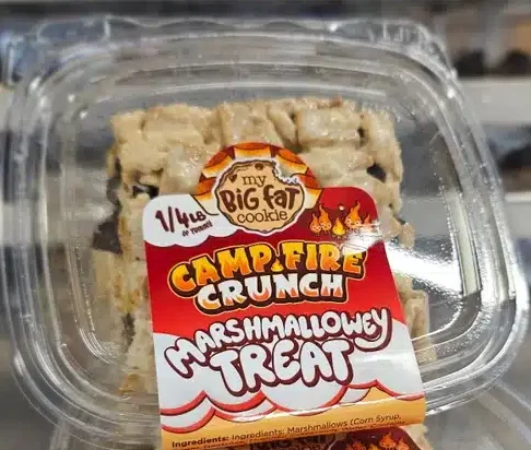 Campfire Crunch Marshmallowey Treat - My Big Fat Cookie