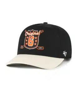 Original Six 47 Brand Black Hitch Snapback Adjustable Hat