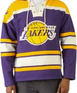 Los Angeles Lakers Men's 47 Brand Purple Pullover Jersey Hoodie